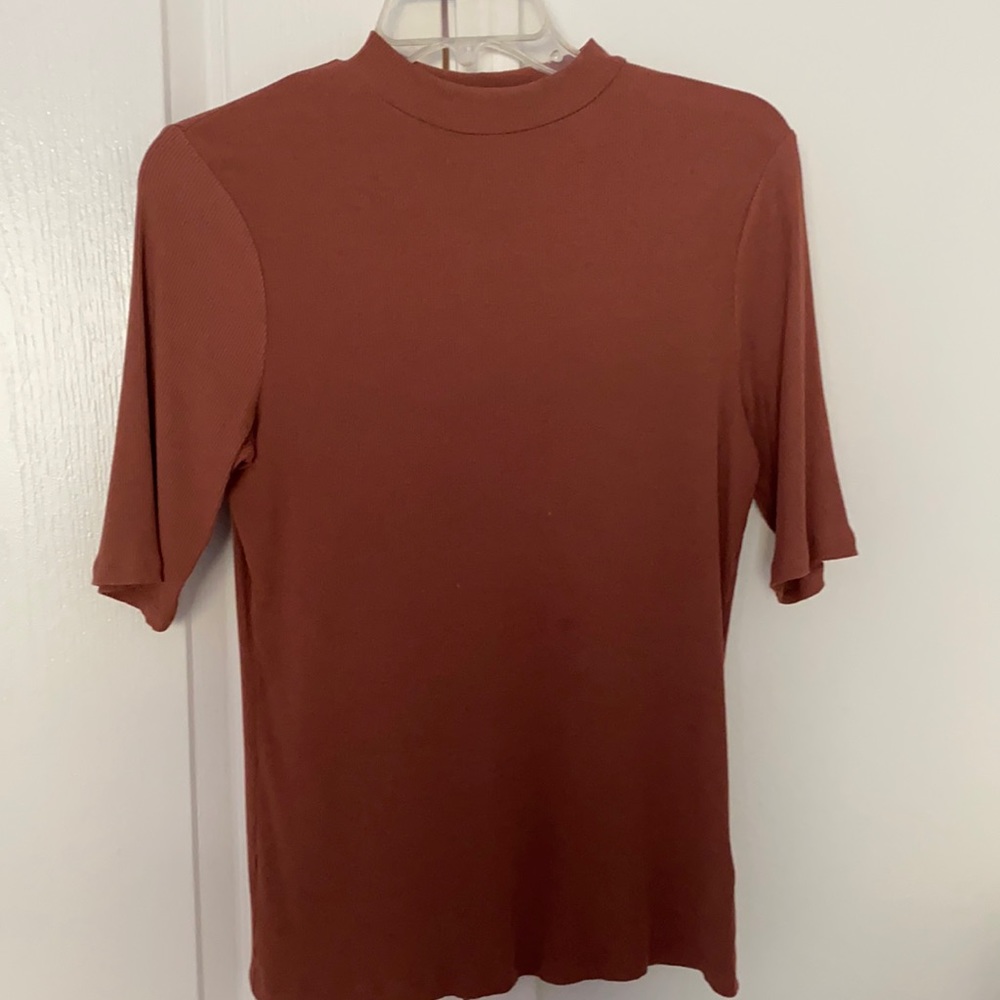 High neck fitted shirt